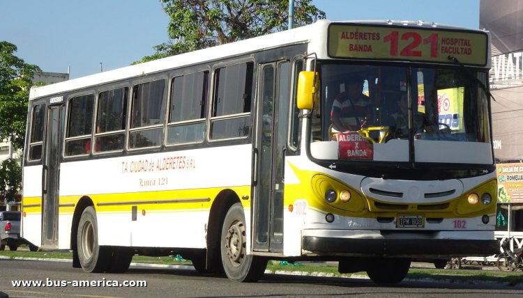 Mercedes-Benz OF 1418 - La Favorita - T.A.Ciudad de Alderetes
IPM 808

Línea 121 (Prov.Tucumán), interno 102
