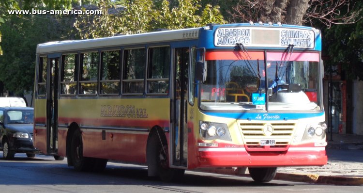 Mercedes-Benz OF 1418 - La Favorita Favorito GR - Albardón
NMY 181
[url=https://bus-america.com/galeria/displayimage.php?pid=51083]https://bus-america.com/galeria/displayimage.php?pid=51083[/url]

Línea 33 (San Juan), interno 55

El próximo 22 de este mes de febrero de 2021, estos colores y líneas históricas, con mas de medio siglo de historia van a desaparecer y ser reemplazadas por otras nuevas trazas y colores proyectadas por ¿expertos? en la llamada RedTulum:
https://www.redtulum.gob.ar/lineas
¿Emulando al MendoTran y el caos vivido hace dos años?

