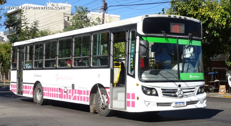Mercedes-Benz OF 1621 - La Favorita Favorito GR - Red Tulúm , Albardon
AB 454 CR

Línea 4 (Prov.San Juan), interno 17
