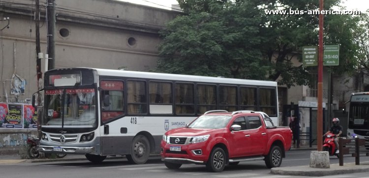 Mercedes-Benz OF 1621 - La Favorita Favorito GR - Municipalidad Santiago del Estero , Decano 
AD 790 UF

Línea 110 (Santiago del Estero), interno 418

