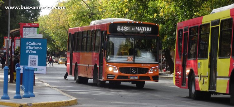 Mercedes-Benz OF 1621 - La Favorita Favorito GR - Mendotran , Gral.Roca
AF 408 GO

Línea 549 (Mendotran, Prov.Mendoza), interno 60

