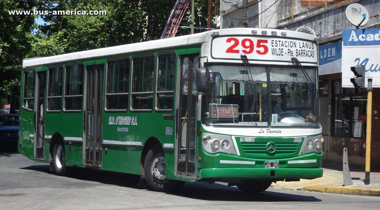 Mercedes-Benz OH 1618 L SB - La Favorita Favorito GR - M.O.O'Higgins
JOG 346

Línea 295 (Prov. Buenos Aires), interno 530
