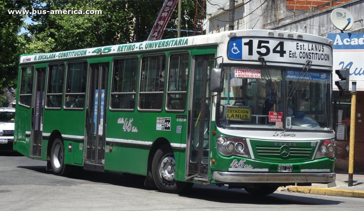 Mercedes-Benz OH 1618 L SB - La Favorita Favorito GR - M.O.45
KUJ 371

Línea 154 (Buenos Aires), interno 87
