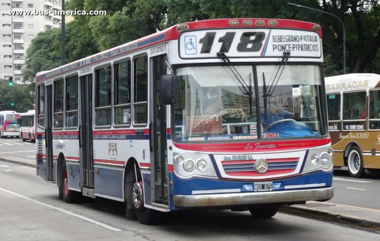 Mercedes-Benz OH 1618 L SB - La Favorita Favorito GR - M.O. Barrancas de Belgrano
MOX 875

Línea 118 (Buenos Aires), interno 8
