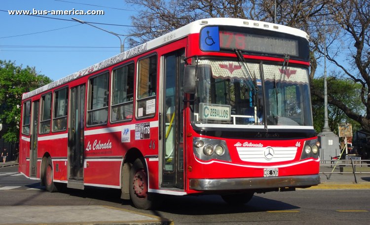 Mercedes-Benz OH 1618 L SB - La Favorita Favorito GR - La Colorada
MBE 536

Línea 178 (Buenos Aires), interno 46
