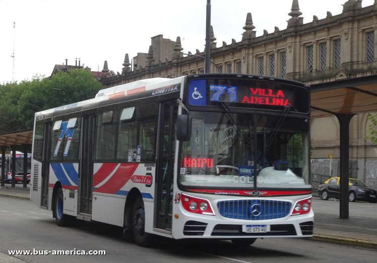 Mercedes-Benz OH 1621 L SB - La Favorita Favorito GR 95/2016 - Línea 71
AE 875 WU
[url=https://bus-america.com/galeria/displayimage.php?pid=67559]https://bus-america.com/galeria/displayimage.php?pid=67559[/url]
[url=https://bus-america.com/galeria/displayimage.php?pid=67560]https://bus-america.com/galeria/displayimage.php?pid=67560[/url]

Línea 71 (Buenos Aires), interno 49
