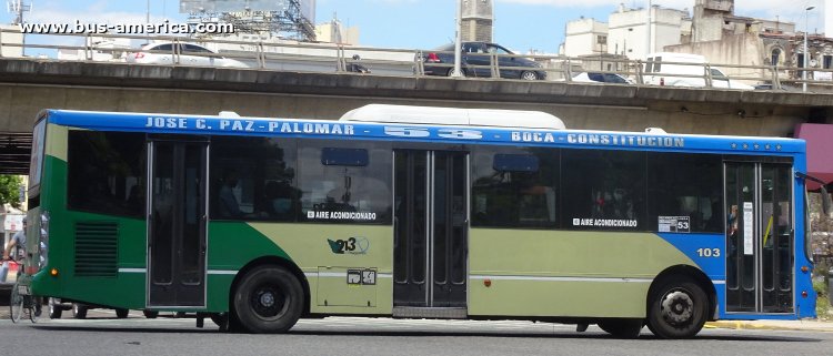 Mercedes-Benz OH 1721 L SB - La Favorita Favorito GR 96/2016 - Línea 213
AB 259 EE

Línea 53 (Buenos Aires), interno 103
