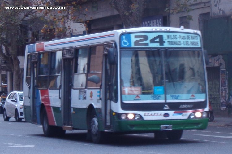 Agrale MT 15.0 LE - Nuovobus - ETAPSA
¿MAY 190?

Línea 24 (Buenos Aires), interno 4911
