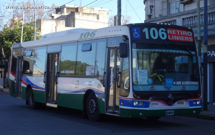 Agrale MT 17.0 LE - Nuovobus Menghi - CUSA
OTE 625

Línea 106 (Buenos Aires), interno 4506
