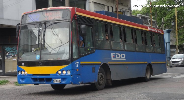 Mercedes-Benz OF 1418 - Nuovobus PH 0004 - EDO
JHN 984

Línea 302 (Prov. Buenos Aires), interno 17
