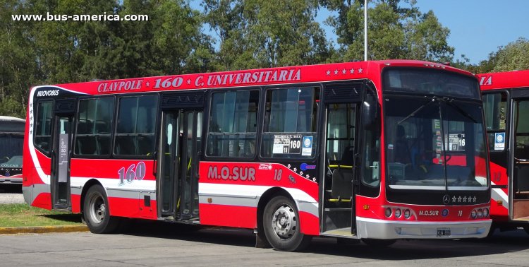 Mercedes-Benz OH 1618 L SB - Nuovobus PH 0010 - M.O.Sur
KUW 896

Línea 160 (Buenos Aires), interno 18
