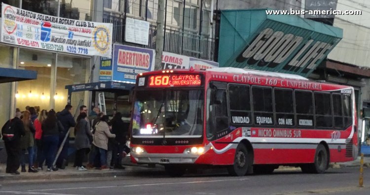 Mercedes-Benz OH 1618 L SB - Nuovobus PH 0010 - M.O.Sur
LFX 917

Línea 160 (Buenos Aires), interno 8
