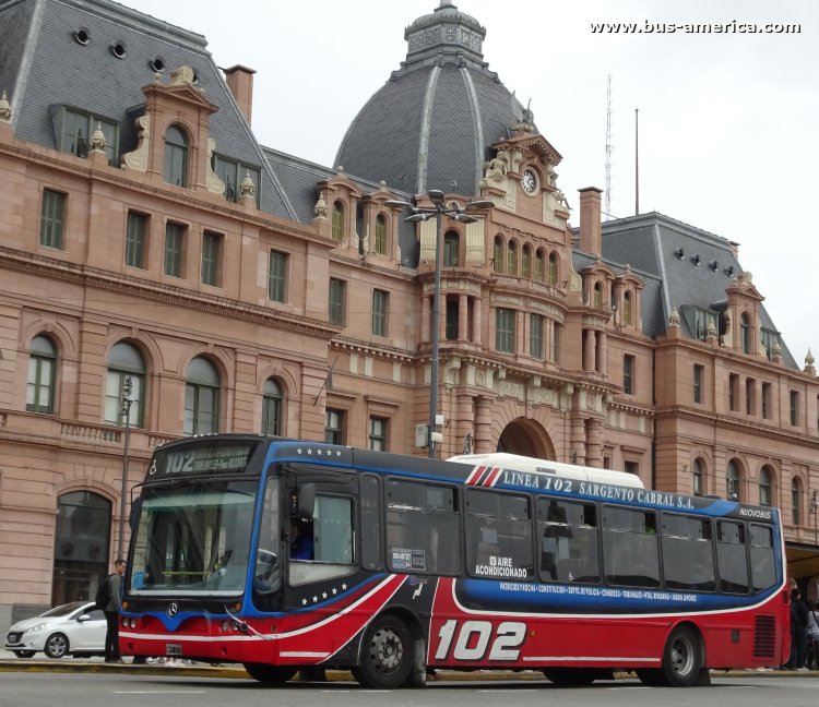 Mercedes-Benz OH 1718 L SB - Nuovobus Menghi PH 22 - Sargento Cabral
NPP 873
[url=https://bus-america.com/galeria/displayimage.php?pid=69851]https://bus-america.com/galeria/displayimage.php?pid=69851[/url]

Línea 102 (Buenos Aires), interno 24
Ex línea 102 (Buenos Aires), interno 13
