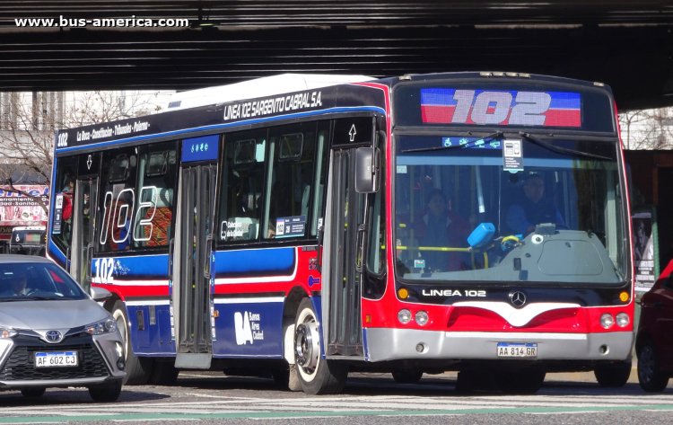 Mercedes-Benz OH 1721 L SB - Nuovobus Menghi Euro PH 47 - Sargento Cabral
AA 814 GR
[url=https://bus-america.com/galeria/displayimage.php?pid=69854]https://bus-america.com/galeria/displayimage.php?pid=69854[/url]

Línea 102 (Buenos Aires), interno 28
Ex línea 39 (Buenos Aires), interno 36
