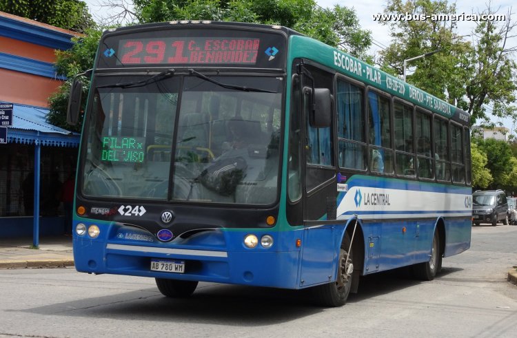 Volkswagen 17.230 - Nuovobus Menghi Euro - La Central
AB 780 WM

Línea 291 (Prov. Buenos Aires), interno 24
