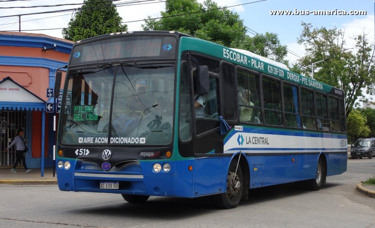 Volkswagen 17.230 - Nuovobus Menghi Euro - La Central
AC 638 AU

Línea 291 (Prov. Buenos Aires), interno 51
