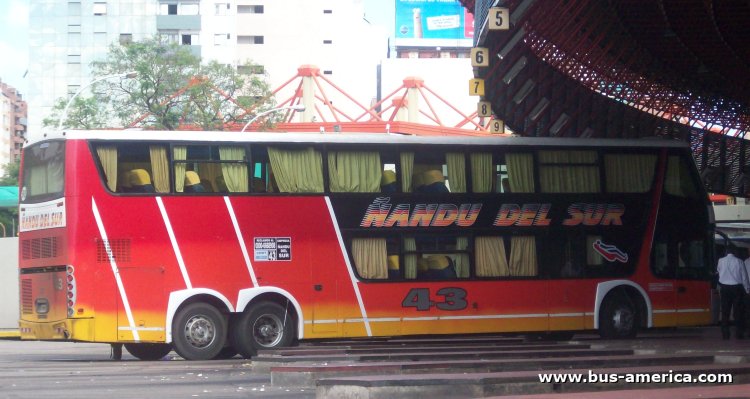 Volvo B10R - Metalsur Arrowliner 405 - Ñandu del Sur
EPD 029
[url=https://bus-america.com/galeria/displayimage.php?pid=62666]https://bus-america.com/galeria/displayimage.php?pid=62666[/url]
[url=https://bus-america.com/galeria/displayimage.php?pid=62684]https://bus-america.com/galeria/displayimage.php?pid=62684[/url]

Ñandú del Sur, interno 43
