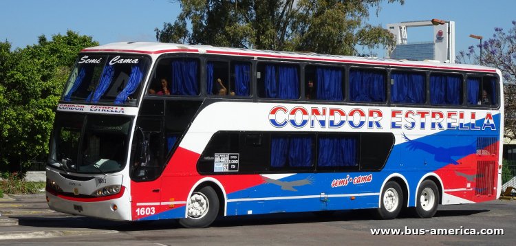 Mercedes-Benz O 400 RSD - Busscar Panorámico DD (en Argentina) - Cóndor Estrella
FUC 650

Cóndor Estrella, interno 1603
