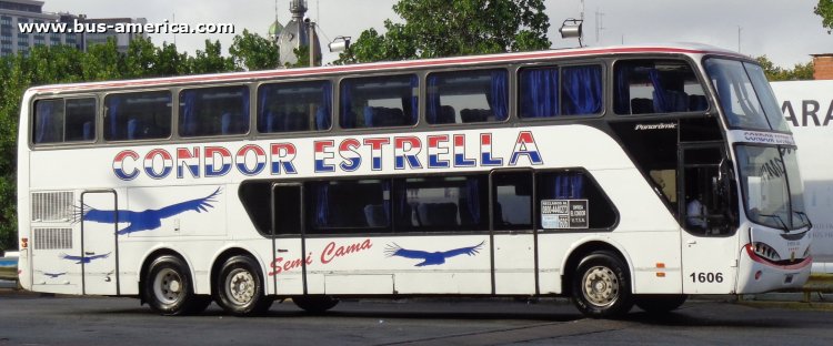 Mercedes-Benz O 400 RSD - Busscar Panorámico DD (en Argentina) - Cóndor Estrella
EUN 003

Cóndor Estrella, interno 1606

