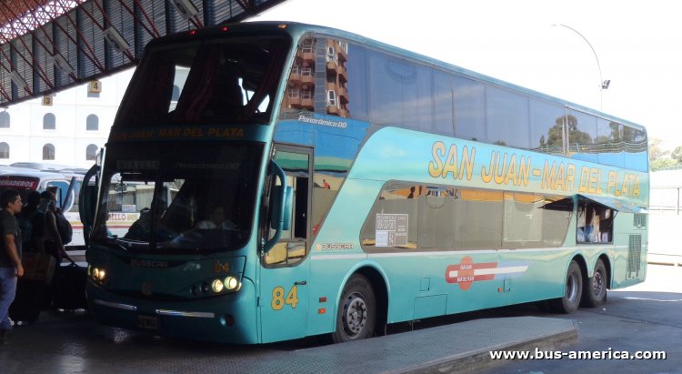 Mercedes-Benz O 500 RSD - Busscar Panorámico DD (en Argentina) - San Juan Mar del Plata
GSW 289
[url=https://bus-america.com/galeria/displayimage.php?pid=60453]https://bus-america.com/galeria/displayimage.php?pid=60453[/url]

Attes. San Juan - Mar del Plata, interno 84
