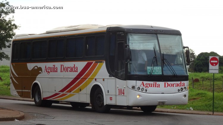 Scania K 94 IB - Busscar El Buss 340 (en Argentina) - Aguila Dorada
DRF 299

Aguila Dorada (Prov. Misiones), interno 104
