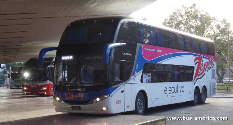 Mercedes-Benz O 500 RSD - Comil Campione DD (en Argentina) - Zenit
OUB 689

Zenit, unidad 675
