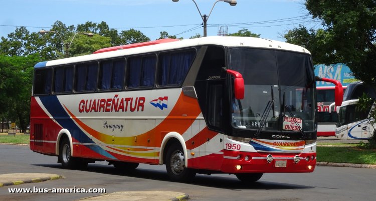 Scania K - Comil Campione 3.65 Visión (en Paraguay) - Guaireña
DAC 260
[url=https://bus-america.com/galeria/displayimage.php?pid=56703]https://bus-america.com/galeria/displayimage.php?pid=56703[/url]

Guaireña, unidad 1950
