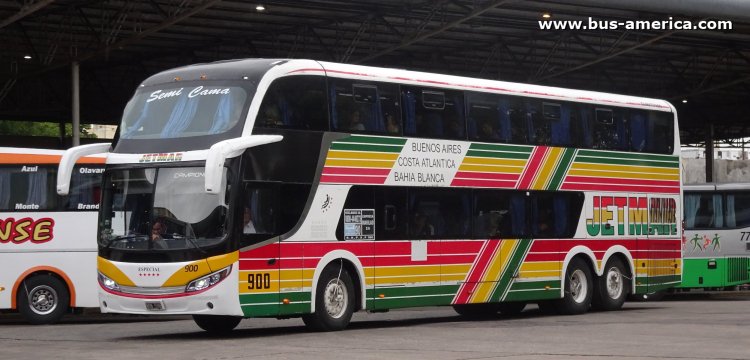 Scania K 380 - Comil Campeone DD (en Argentina) - Jet Mar , Marilao
NQN 988
[url=https://bus-america.com/galeria/displayimage.php?pid=69821]https://bus-america.com/galeria/displayimage.php?pid=69821[/url]

Línea 274 (Prov.Buenos Aires), interno 900
