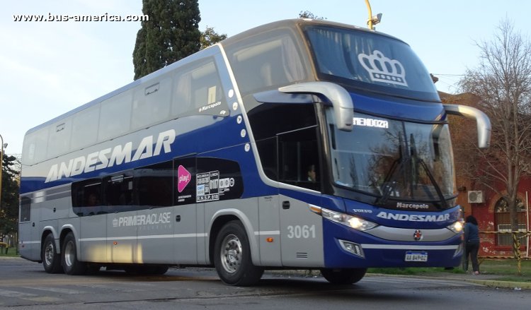 Volvo B420R - Marcopolo G7 Paradiso 1800 DD (en Argentina) - Andesmar
AA 849 OZ
[url=https://bus-america.com/galeria/displayimage.php?pid=51105]https://bus-america.com/galeria/displayimage.php?pid=51105[/url]

Andesmar, interno 3061
