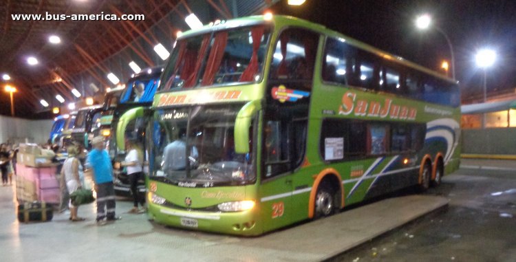 Mercedes-Benz O 400 RSD - Marcopolo G6 Paradiso 1800 DD (en Argentina) - Attes. San Juan
ENX 910

Attes. San Juan, interno 29
