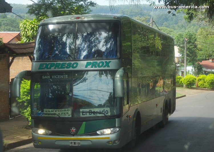 Mercedes-Benz O 500 RSD - Marcopolo G6 Paradiso 1800 DD (en Argentina) - Exp. Prox
GJK 807

Exp. Prox (Prov. Misiones), interno 36
