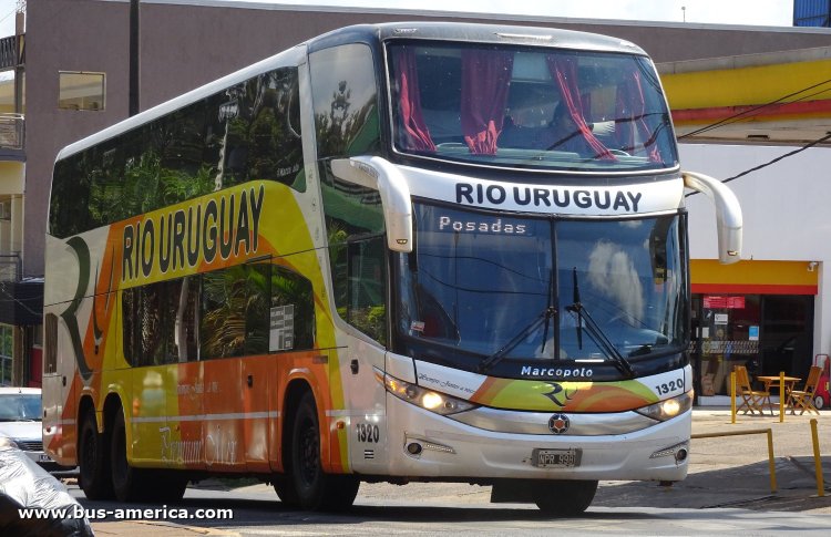 Mercedes-Benz O 500 RSD - Marcopolo G7 Paradiso 1800 DD (en Argentina) - Río Uruguay , Ctral. Argentino & El Dorado
NPR 998
[url=https://bus-america.com/galeria/displayimage.php?pid=58752]https://bus-america.com/galeria/displayimage.php?pid=58752[/url]

Rio Uruguay (Prov. Misiones), interno 1320
