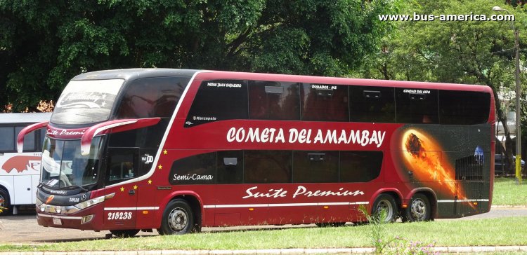 Mercedes-Benz O-500 RSD - Marcopolo G7 Paradiso 1800 DD (en Paraguay) - Cometa del Amambay
YAN 542

Cometa del Amambay, interno 215238
