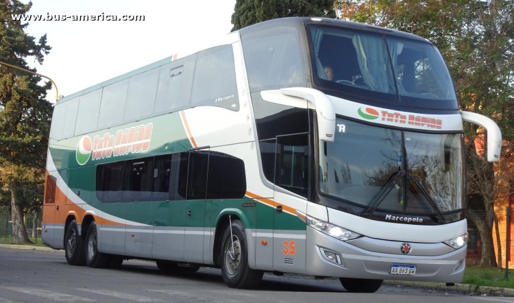 Mercedes-Benz O 500 RSD - Marcopolo G7 Paradiso 1800 DD (en Argentina) - TATA Rápido
AA 863 GW
[url=https://bus-america.com/galeria/displayimage.php?pid=61685]https://bus-america.com/galeria/displayimage.php?pid=61685[/url]
[url=https://bus-america.com/galeria/displayimage.php?pid=61686]https://bus-america.com/galeria/displayimage.php?pid=61686[/url]
[url=https://bus-america.com/galeria/displayimage.php?pid=61687]https://bus-america.com/galeria/displayimage.php?pid=61687[/url]
[url=https://bus-america.com/galeria/displayimage.php?pid=61688]https://bus-america.com/galeria/displayimage.php?pid=61688[/url]

C.P. 107 (Prov. Santa Fe), interno 35
