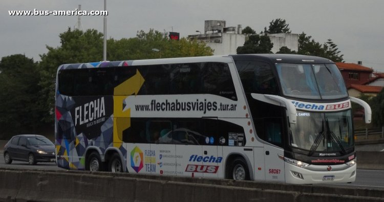 Mercedes-Benz O 500 RSD - Marcopolo G7 Paradiso 1800 DD (en Argentina) - Flecha Bus
AC 146 QE

Flecha Bus, interno 58067
