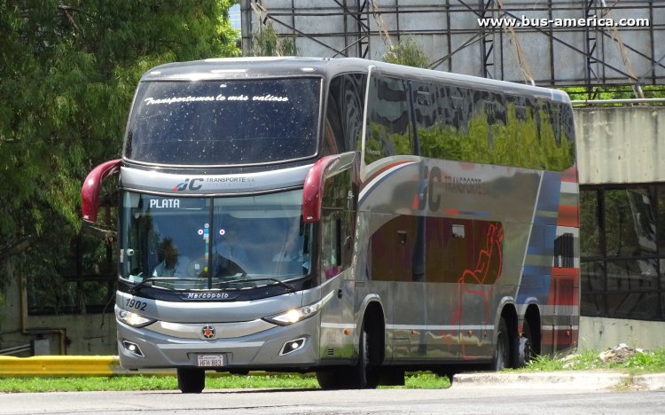 Mercedes-Benz O 500 RSD - Marcopolo New G7 Paradiso 1800 DD (para Paraguay) - JC Internacional
HFH 883
[url=https://galeria.bus-america.com/displayimage.php?pid=58879]https://galeria.bus-america.com/displayimage.php?pid=58879[/url]

JC Internacional, interno 1902
