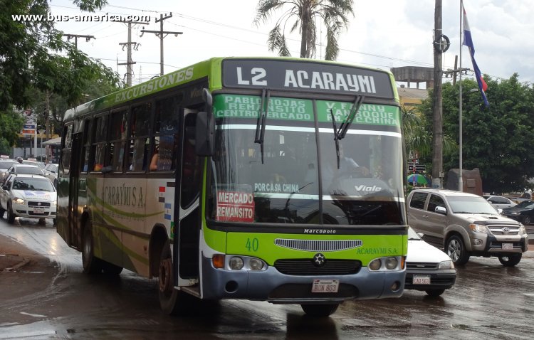 Mercedes-Benz OF - Marcopolo Viale (en Paraguay) - Acaraymi
BON 863
[url=https://bus-america.com/galeria/displayimage.php?pid=51762]https://bus-america.com/galeria/displayimage.php?pid=51762[/url]

Línea 2 (Ciudad del Este), unidad 40




Archivo originalmente posteado en junio de 2019
