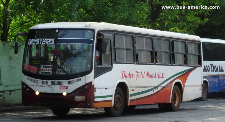 Mercedes-Benz OF 1417 - Marcopolo Senior Midi (en Paraguay) - Padre Fidel Maíz
BTG 279

Línea ¿130? (Asunción), unidad 2030
