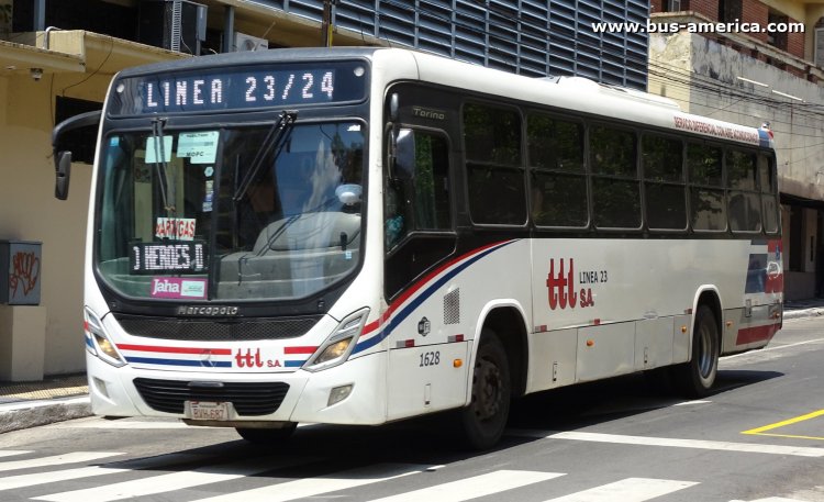 Mercedes-Benz OF 1722 - Marcopolo Novo Torino (en Paraguay) - TTL
BVH 687

Línea 23/24 (Asunción), unidad 1628
