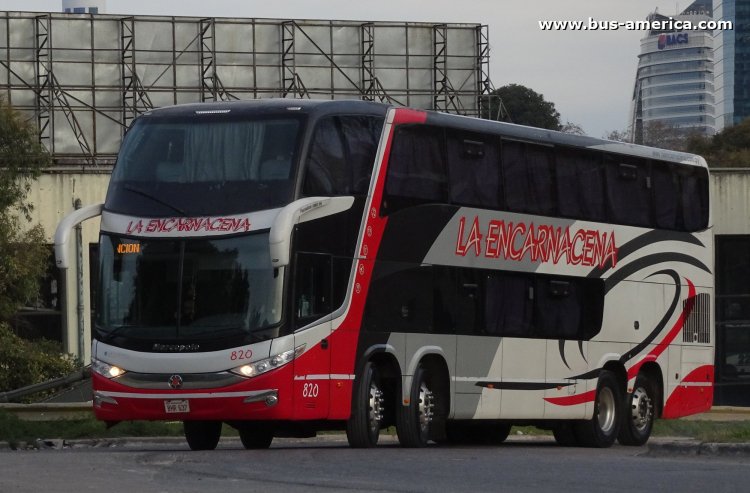 Scania K - Marcopolo Paradiso G7 1800 DD (para Paraguay) - La Encarnaceña
BHR 637
[url=https://bus-america.com/galeria/displayimage.php?pid=58841]https://bus-america.com/galeria/displayimage.php?pid=58841[/url]

La Encarnaceña, interno 820
