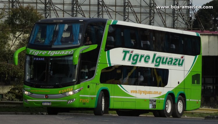 Scania K 400 B - Marcopolo G7 Paradiso 1800 DD (en Argentina) - Exp. Tigre Iguazú , Vía Bariloche
AB 613 SD
[url=https://bus-america.com/galeria/displayimage.php?pid=53204]https://bus-america.com/galeria/displayimage.php?pid=53204[/url]

Exp. Tigre Iguazú, interno T59752
