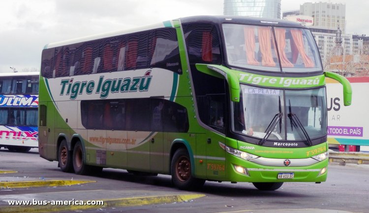 Scania K 400 B - Marcopolo G7 Paradiso 1800 DD (en Argentina) - Exp. Tigre Iguazú , Vía Bariloche
AB 613 SC
[url=https://bus-america.com/galeria/displayimage.php?pid=53205]https://bus-america.com/galeria/displayimage.php?pid=53205[/url]

Exp. Tigre Iguazú, interno T59764

