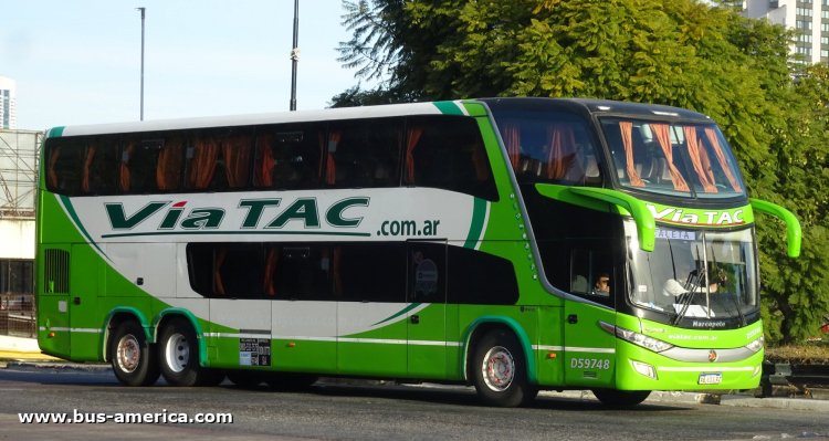 Scania K 400 B - Marcopolo G7 Paradiso 1800 DD (en Argentina) - Via TAC , Transp.Patagónica
AB 613 RZ
[url=https://bus-america.com/galeria/displayimage.php?pid=59785]https://bus-america.com/galeria/displayimage.php?pid=59785[/url]

Vía TAC, interno D59748
