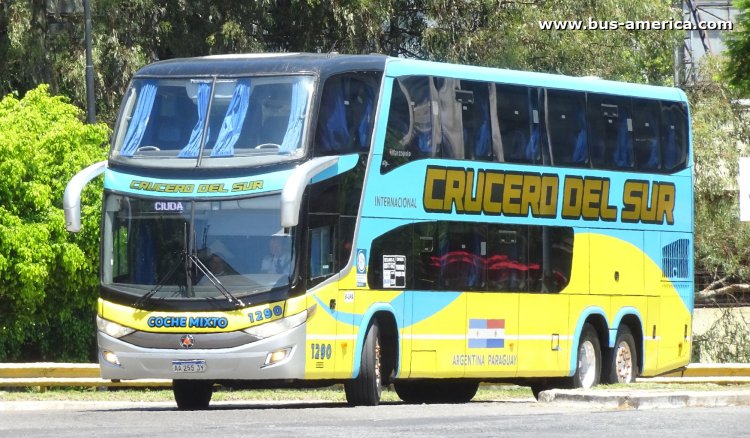 Scania K 400 B - Marcopolo Paradiso G7 1800 DD (en Argentina) - Crucero Del Sur , Turismo Parque
AA 255 JY
[url=https://bus-america.com/galeria/displayimage.php?pid=65536]https://bus-america.com/galeria/displayimage.php?pid=65536[/url]
[url=https://bus-america.com/galeria/displayimage.php?pid=65537]https://bus-america.com/galeria/displayimage.php?pid=65537[/url]

Crucero Del Sur, interno 1290
