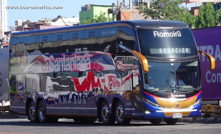 Scania K 410 - Marcopolo G8 Paradiso 1800 DD (para Paraguay) - La Santaniana
AAXU 509
[url=https://bus-america.com/galeria/displayimage.php?pid=70109]https://bus-america.com/galeria/displayimage.php?pid=70109[/url]
[url=https://bus-america.com/galeria/displayimage.php?pid=70110]https://bus-america.com/galeria/displayimage.php?pid=70110[/url]

La Santaniana, unidad 26200
