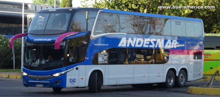 Scania K 440 B - Marcopolo New G7 Paradiso 1800 DD (en Argentina) - Andesmar
AF 245 FP
[url=https://bus-america.com/galeria/displayimage.php?pid=61811]https://bus-america.com/galeria/displayimage.php?pid=61811[/url]

Andesamar, interno 5342
