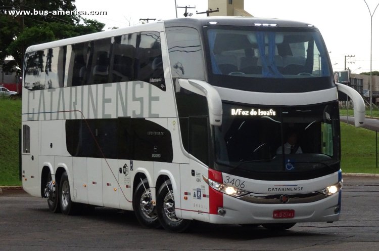 Scania K 440 IB - Marcopolo G7 Paradiso 1800 DD - Catarinense
MLD-0141
[url=https://bus-america.com/galeria/displayimage.php?pid=53118]https://bus-america.com/galeria/displayimage.php?pid=53118[/url]

Catarinense, unidad 3406
