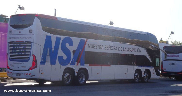 Scania K 460 C B - Marcopolo G8 Paradiso 1800 DD (para Paraguay) - NSA
AAXT 109
[url=https://bus-america.com/galeria/displayimage.php?pid=70116]https://bus-america.com/galeria/displayimage.php?pid=70116[/url]

NSA, interno 2050

