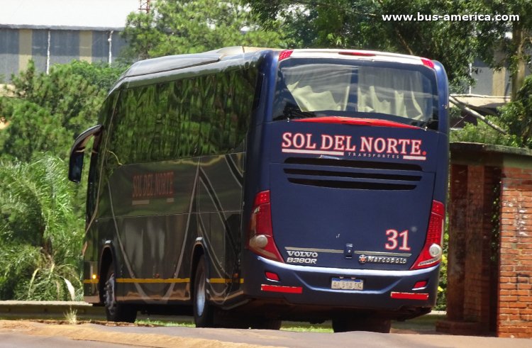 Volvo B380R - Marcopolo G7 Paradiso 1200 (en Argentina) - Sol del Norte
AA 598 EG
[url=https://bus-america.com/galeria/displayimage.php?pid=53269]https://bus-america.com/galeria/displayimage.php?pid=53269[/url]

Sol del Norte (Prov. Misiones), interno 31

