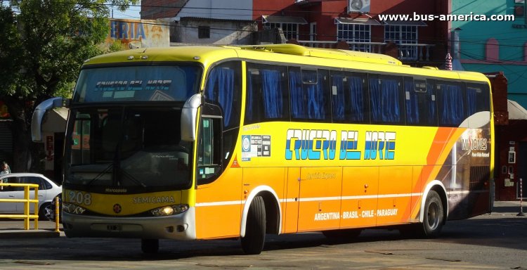 Volvo B9R - Marcopolo G6 Paradiso 1200 (en Argentina) - Crucero del Norte
JET 369
[url=https://bus-america.com/galeria/displayimage.php?pid=53168]https://bus-america.com/galeria/displayimage.php?pid=53168[/url]

Crucero del Norte, interno 208
